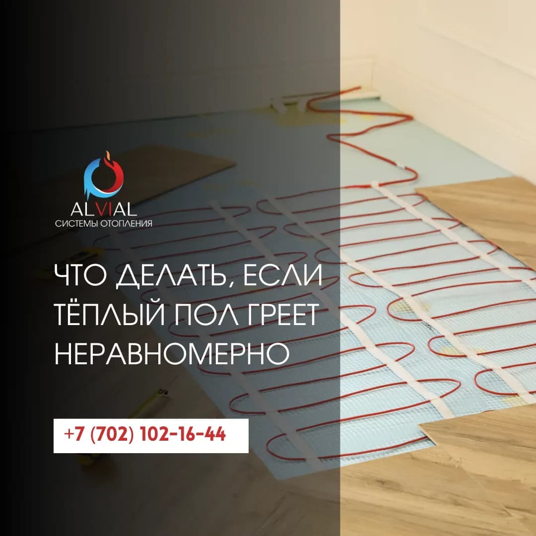 Что делать, если тёплый пол греет неравномерно